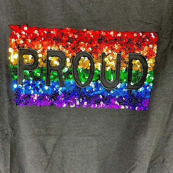 Pride Black Short Sleeve Tee Size Large - Picture 3 of 6